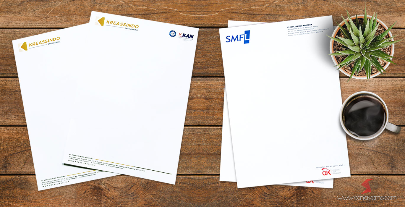 Cetak kop surat perusahaan