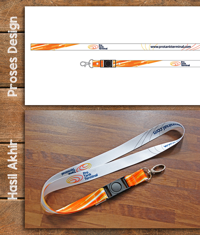 Design Tali ID Card Cetak Lanyard Printing